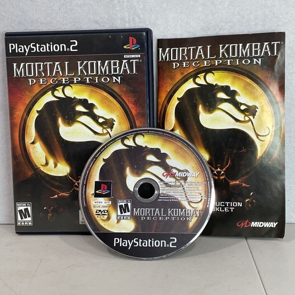 Mortal Kombat: Deception (Sony PlayStation 2, 2004) Complete w/‎ Manual TESTED